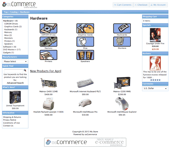 Керуйте своїм інтернет-магазином за допомогою osCommerce та Gigahost.